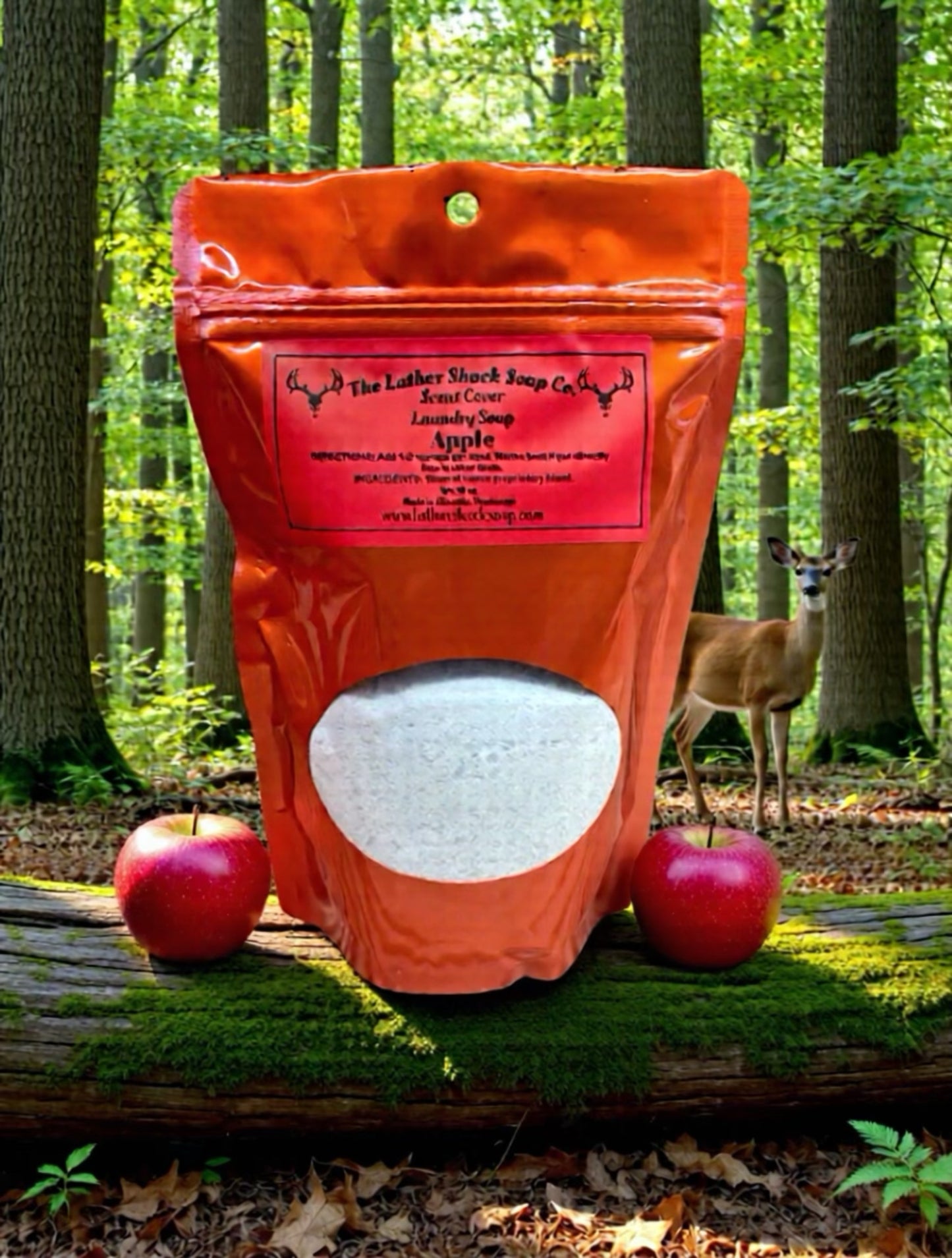 🦌 Deer Hunters Bundle – Scent Cover Laundry Soap (5-Pack) BUY 3 at regular price GET 2 FREE. Apple, Persimmon, Dirt, Field Corn and Molasses.