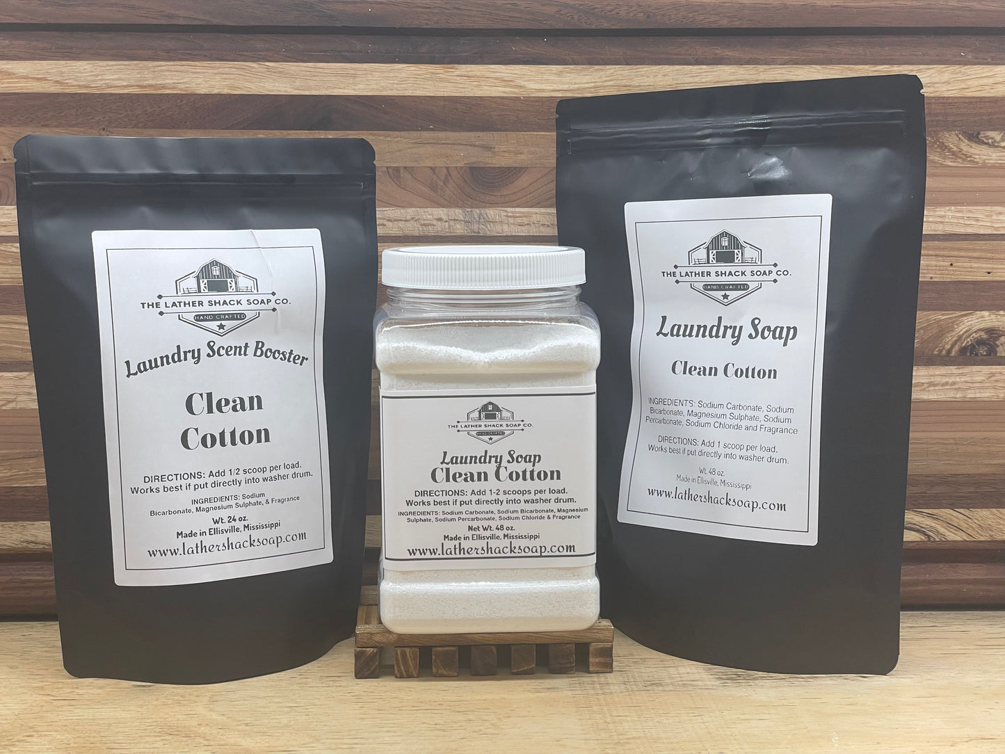 Clean Cotton Laundry Soap Container