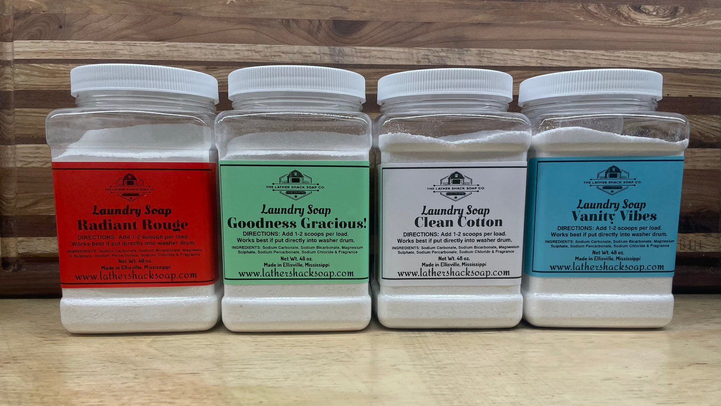 Clean Cotton Laundry Soap Container