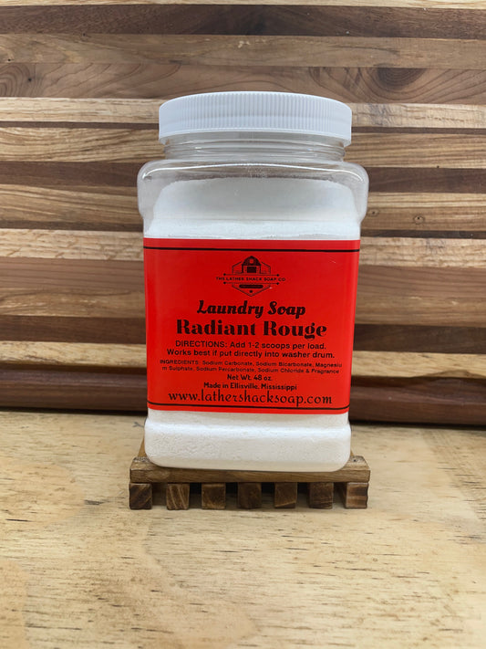 Radiant Rouge Laundry Soap Container